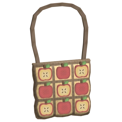 ♡ harajuku mori kei igari crochet apple tote bag