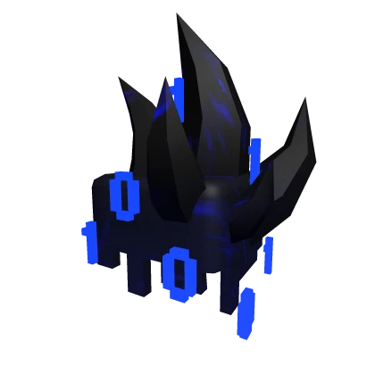 Corrupted Blue Spike Pauldron Left