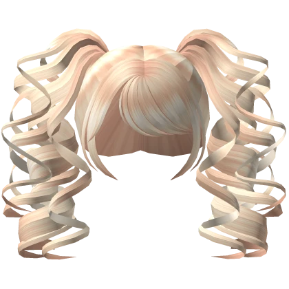 Curly Gyaru Pigtails In Blonde