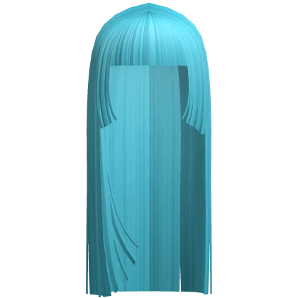 ☆ goth y2k emo vampire hime cut ocean blue