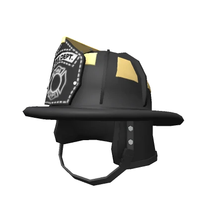 Black Firefighter Helmet