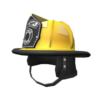 Yellow Firefighter Helmet