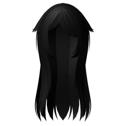 🤍 sweet emo long fluffy cute kitty cat hair black