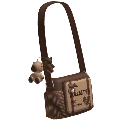 cutesy choco biscuit messenger bag