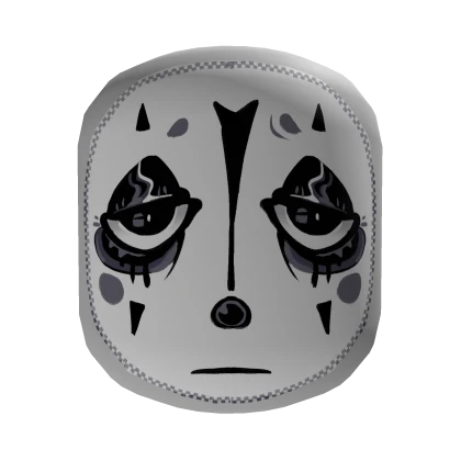 Miming around gloomy head face