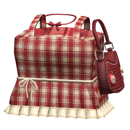 igari cottagecore dress w purse + necklace