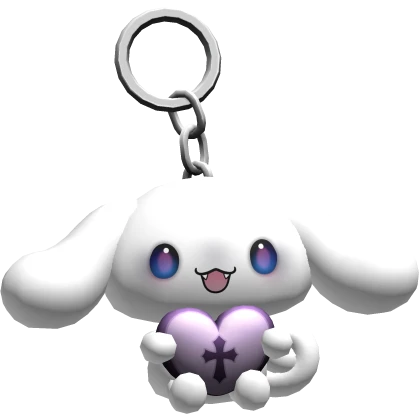 ♡ vamp bunny keychain