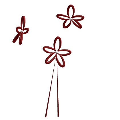 Star Dainty SideBows Red