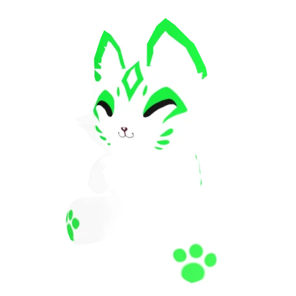 Green Chibi Kitsune