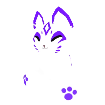 Purple Chibi Kitsune