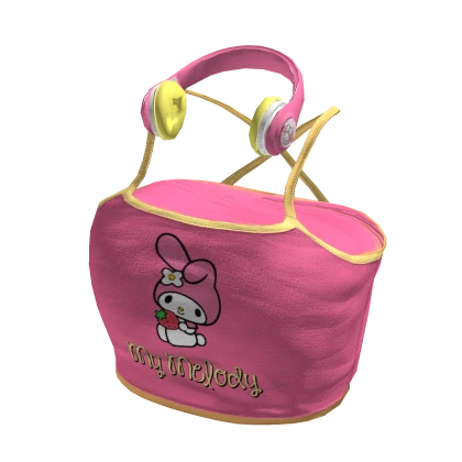 Sanrio: Melody Pink Tank Top with Headphones