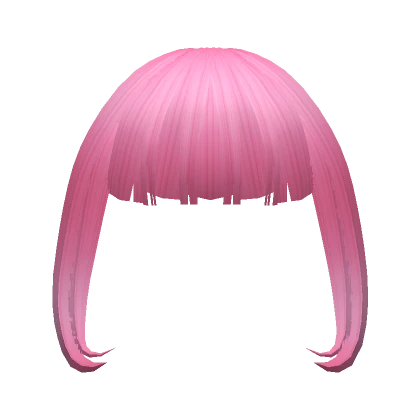 Charming Loose Full Anime Bangs in Pink