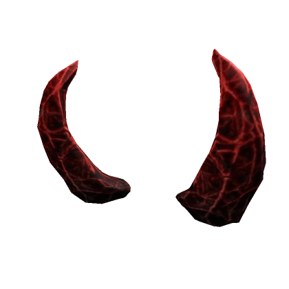 Red and Black Demon Horns