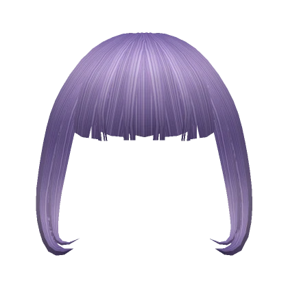 Charming Loose Full Anime Bangs in Lilac