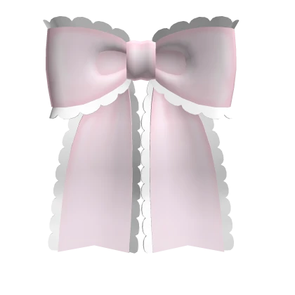 ୨୧: kawaii maid front bow with ruffles pink white