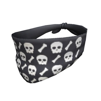 Black Skull Bandana