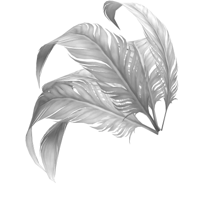6 White Decorative Feathers