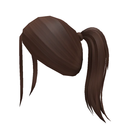 Brown Flowy Ponytail