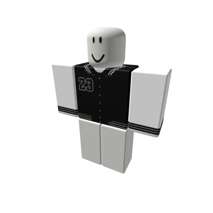 White N Black Varsity Jacket Cool y2k emo boy vamp