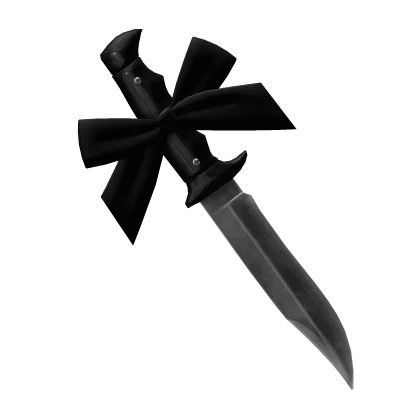 cutesy morute knife with black bow (waist) 
