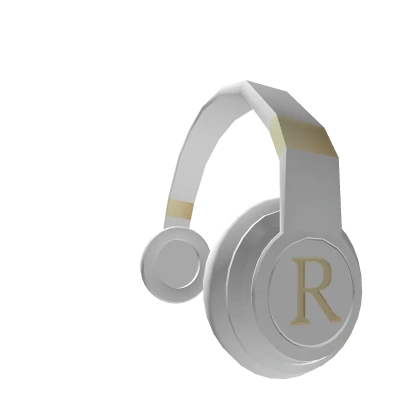 Luxury R White Headphones