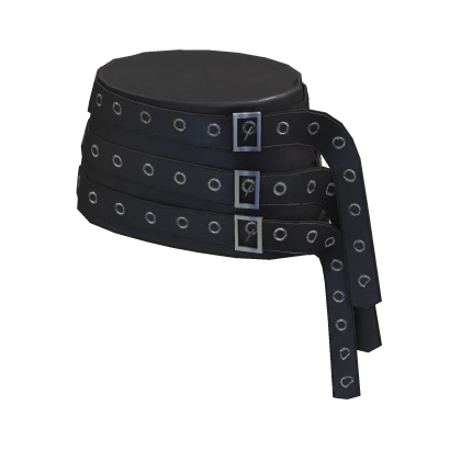 black gothic leather belt skirt