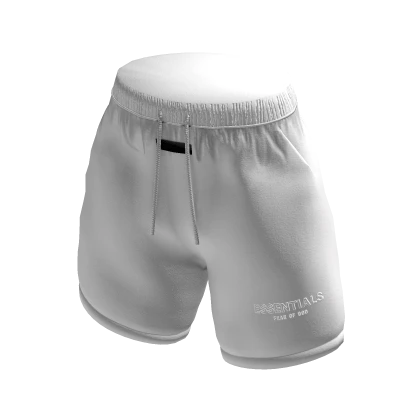 White Essential Shorts