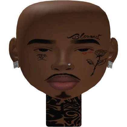boy mesh head makeup tattoo realistic berry ave 