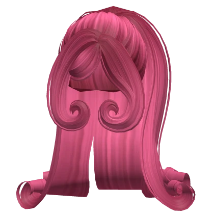 Iconic Diva Flipped Curls in Hot Pink