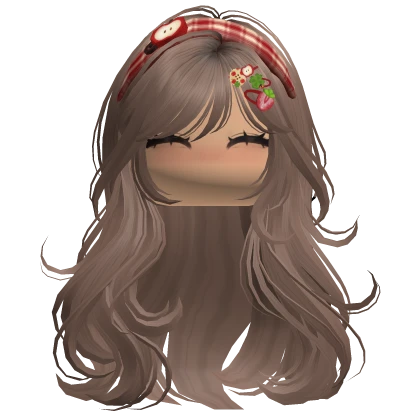 Milktea Brown Mori Kei Igari Hair w Blush Face