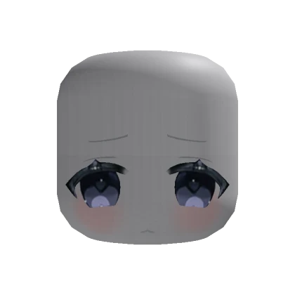 🍀Animated Kawaii Sad Face (Blue)