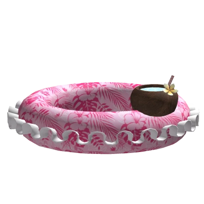 Summer Hibiscus Pink Floatie