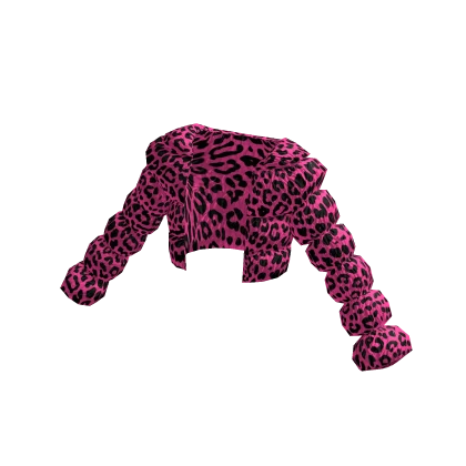 💯Pink💯 Faux Fur Gyaru Leopard Print Coat