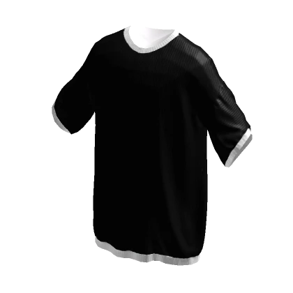 Black Oversized Tee - Klossette