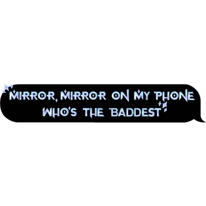 Kpop Demon Hunters Zoey Text Mirror Baddest