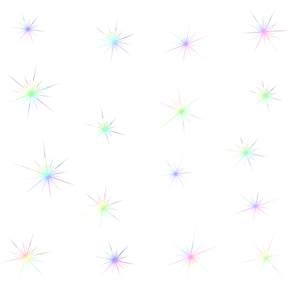 celebrity bling aura pastel rainbow
