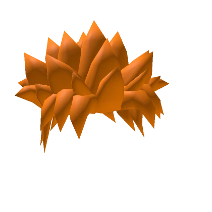 Short Orange Spiky Anime Hair