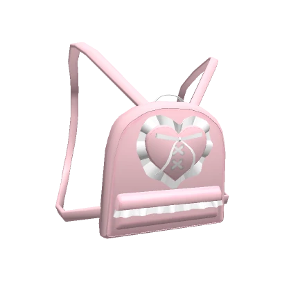 3.0 Pink Lacey Heart Backpack