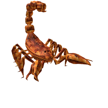 Large Orange Red Scorpion Shoulder Pet