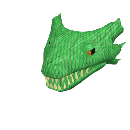 Green Scales Dragon Head Hat