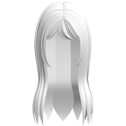white anime shoujo wavy long hair