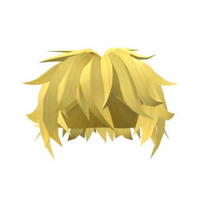 Yellow Messy Bedhead Hairstyle