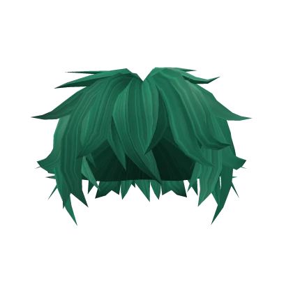 Sea Green Messy Bedhead Hairstyle