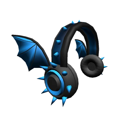 Bat Wing Headphones - Blue