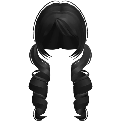 sweetest dollette curly pigtails black