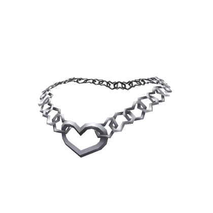 Y2K Silver Heart Link Chain (3.0)