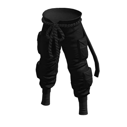 Japanese Streetwear Pants Monochrome