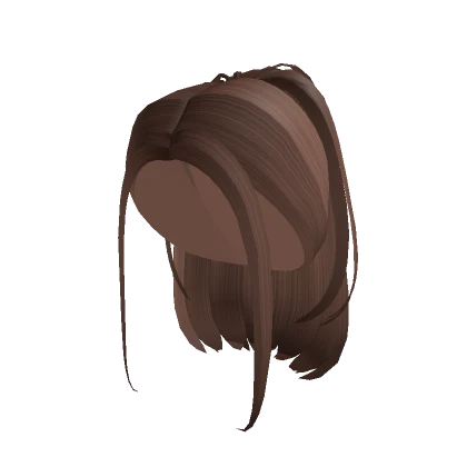 Chocolate Brown Y2K Aesthetic Ponytail