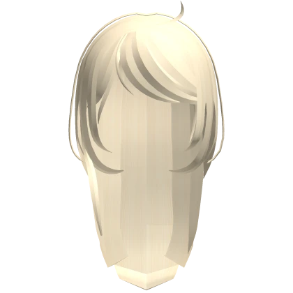 neat school girl straight hair yellow