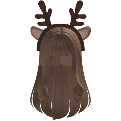 Wavy Layered Hair w/ Christmas Headband (Brown)